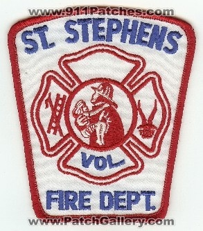 St Stephens Vol Fire Dept
Thanks to PaulsFirePatches.com for this scan.
Keywords: north carolina saint volunteer department