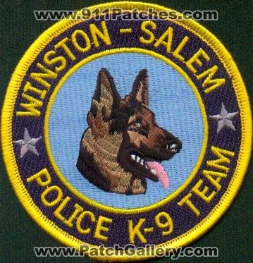 Winston Salem Police K-9 Team
Thanks to EmblemAndPatchSales.com for this scan.
Keywords: north carolina k9