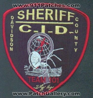 Davidson County Sheriff C.I.D. Team 101
Thanks to EmblemAndPatchSales.com for this scan.
Keywords: north carolina cid criminal investigation division