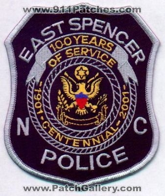 East Spencer Police 100 Years
Thanks to EmblemAndPatchSales.com for this scan.
Keywords: north carolina
