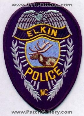 Elkin Police
Thanks to EmblemAndPatchSales.com for this scan.
Keywords: north carolina