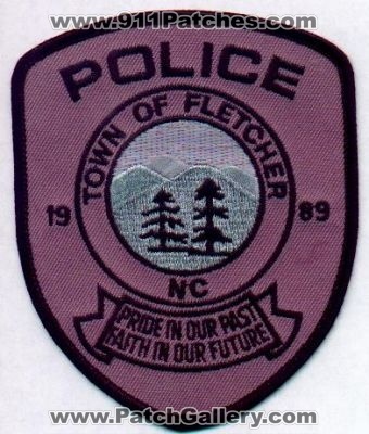 Fletcher Police
Thanks to EmblemAndPatchSales.com for this scan.
Keywords: north carolina town of