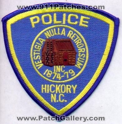 Hickory Police
Thanks to EmblemAndPatchSales.com for this scan.
Keywords: north carolina