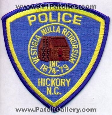 Hickory Police
Thanks to EmblemAndPatchSales.com for this scan.
Keywords: north carolina