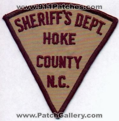 Hoke County Sheriff's Dept
Thanks to EmblemAndPatchSales.com for this scan.
Keywords: north carolina sheriffs department