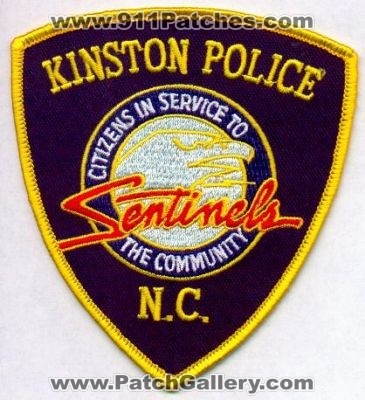 Kinston Police
Thanks to EmblemAndPatchSales.com for this scan.
Keywords: north carolina