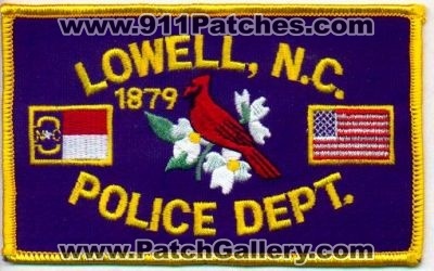Lowell Police Dept
Thanks to EmblemAndPatchSales.com for this scan.
Keywords: north carolina department
