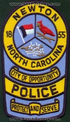 Newton Police
Thanks to EmblemAndPatchSales.com for this scan.
Keywords: north carolina