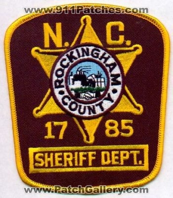 Rockingham County Sheriff Dept
Thanks to EmblemAndPatchSales.com for this scan.
Keywords: north carolina department