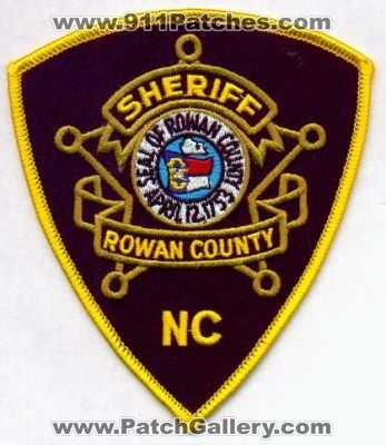Rowan County Sheriff
Thanks to EmblemAndPatchSales.com for this scan.
Keywords: north carolina