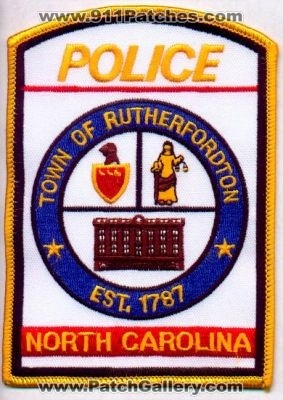 Rutherford Police
Thanks to EmblemAndPatchSales.com for this scan.
Keywords: north carolina town of