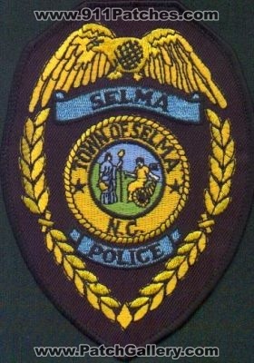 Selma Police
Thanks to EmblemAndPatchSales.com for this scan.
Keywords: north carolina town of