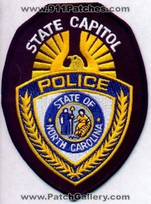 State Capitol Police
Thanks to EmblemAndPatchSales.com for this scan.
Keywords: north carolina