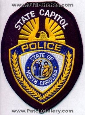 State Capitol Police
Thanks to EmblemAndPatchSales.com for this scan.
Keywords: north carolina
