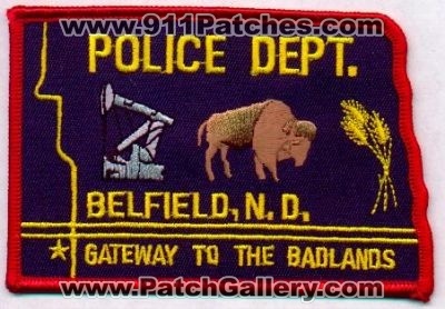 Belfield Police Dept
Thanks to EmblemAndPatchSales.com for this scan.
Keywords: north dakota department