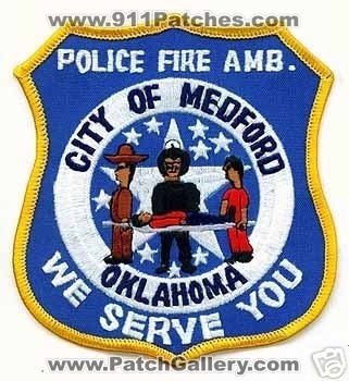 Medford Police Fire Ambulance (Oklahoma)
Thanks to apdsgt for this scan.
Keywords: city of amb.