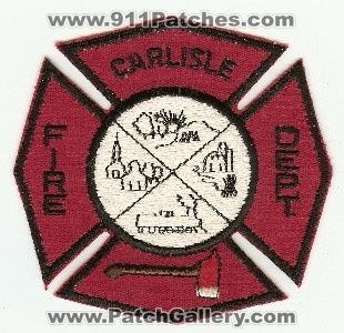 Carlisle Fire Dept
Thanks to PaulsFirePatches.com for this scan.
Keywords: ohio department