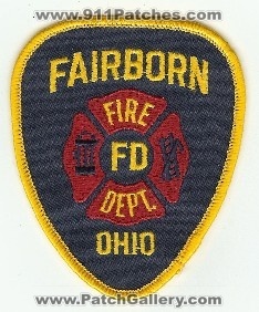 Fairborn Fire Dept
Thanks to PaulsFirePatches.com for this scan.
Keywords: ohio department