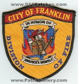 Franklin Division of Fire
Thanks to PaulsFirePatches.com for this scan.
Keywords: ohio