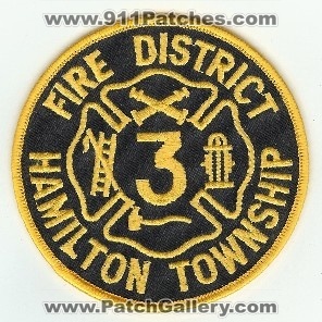 Hamilton Township Fire District 3
Thanks to PaulsFirePatches.com for this scan.
Keywords: ohio