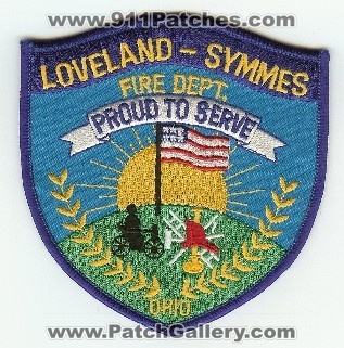 Loveland Symmes Fire Dept
Thanks to PaulsFirePatches.com for this scan.
Keywords: ohio department