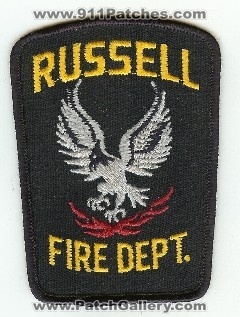 Russell Fire Dept
Thanks to PaulsFirePatches.com for this scan.
Keywords: ohio department