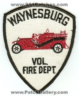 Waynesburg Vol Fire Dept
Thanks to PaulsFirePatches.com for this scan.
Keywords: ohio volunteer department