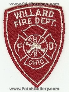 Willard Fire Dept
Thanks to PaulsFirePatches.com for this scan.
Keywords: ohio department