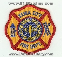 Xenia City Fire Dept
Thanks to PaulsFirePatches.com for this scan.
Keywords: ohio department