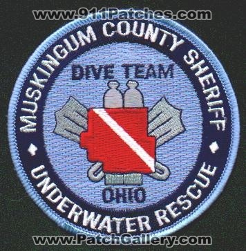 Muskingum County Sheriff Dive Team Underwater Rescue
Thanks to EmblemAndPatchSales.com for this scan.
Keywords: ohio