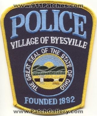 Byesville Police
Thanks to EmblemAndPatchSales.com for this scan.
Keywords: ohio village of