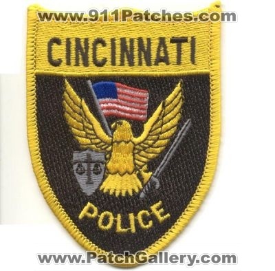 Cincinnati Police
Thanks to EmblemAndPatchSales.com for this scan.
Keywords: ohio