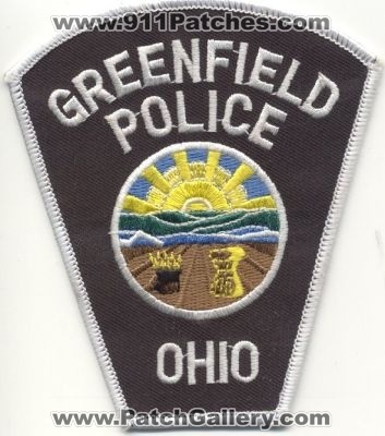 Greenfield Police
Thanks to EmblemAndPatchSales.com for this scan.
Keywords: ohio
