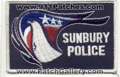 Sunbury Police
Thanks to EmblemAndPatchSales.com for this scan.
Keywords: ohio