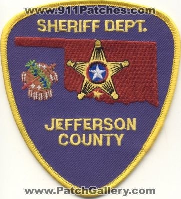 Jefferson County Sheriff Dept
Thanks to EmblemAndPatchSales.com for this scan.
Keywords: oklahoma department