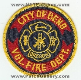Bend Vol Fire Dept
Thanks to PaulsFirePatches.com for this scan.
Keywords: oregon volunteer department city of