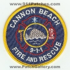 Cannon Beach Fire and Rescue
Thanks to PaulsFirePatches.com for this scan.
Keywords: oregon