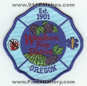 Woodburn Fire District
Thanks to PaulsFirePatches.com for this scan.
Keywords: oregon