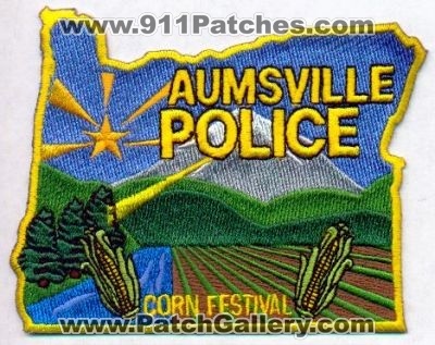 Aumsville Police
Thanks to EmblemAndPatchSales.com for this scan.
Keywords: oregon