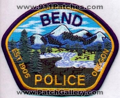 Bend Police
Thanks to EmblemAndPatchSales.com for this scan.
Keywords: oregon