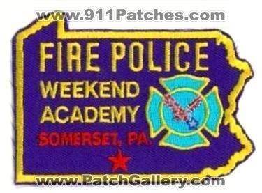 Somerset Fire Police Weekend Academy (Pennsylvania)
Thanks to apdsgt for this scan.
Keywords: pa.