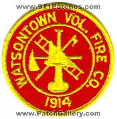 Watsontown Volunteer Fire Company (Pennsylvania)
Scan By: PatchGallery.com
Keywords: vol. co.