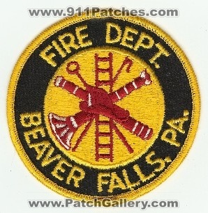 Beaver Falls Fire Dept
Thanks to PaulsFirePatches.com for this scan.
Keywords: pennsylvania department