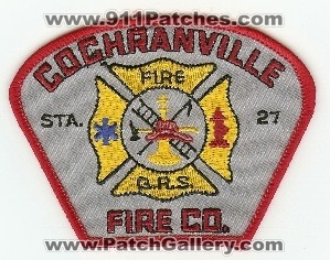 Cochranville Fire Co Sta 27
Thanks to PaulsFirePatches.com for this scan.
Keywords: pennsylvania company station