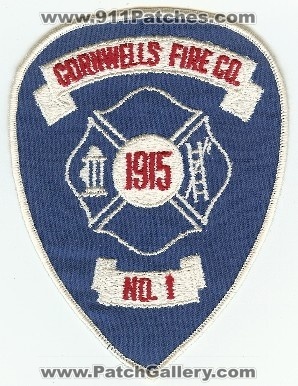 Cornwells Fire Co No 1
Thanks to PaulsFirePatches.com for this scan.
Keywords: pennsylvania company number