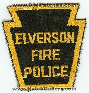 Elverson Fire Police
Thanks to PaulsFirePatches.com for this scan.
Keywords: pennsylvania