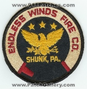 Endless Winds Fire Co
Thanks to PaulsFirePatches.com for this scan.
Keywords: pennsylvania company shunk