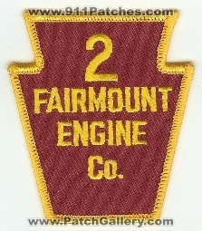 Fairmount Engine Co 2
Thanks to PaulsFirePatches.com for this scan.
Keywords: pennsylvania company
