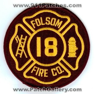 Folsom Fire Co 18
Thanks to PaulsFirePatches.com for this scan.
Keywords: pennsylvania company