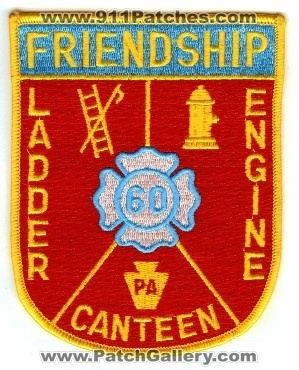 Friendship Fire Engine Ladder
Thanks to PaulsFirePatches.com for this scan.
Keywords: pennsylvania canteen